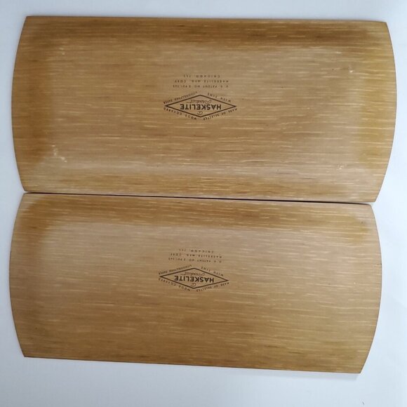 Floral Serving Trays Wood MCM Appetizers Starters Snacks Cottagecore Hasko (5) - Picture 5 of 8